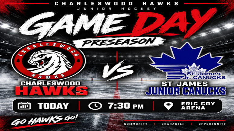 Tonight - 7:30 --> St. James Jr. Canucks @ Charleswood Hawks